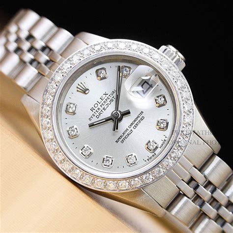 ladies silver rolex watch|Rolex prices by model.